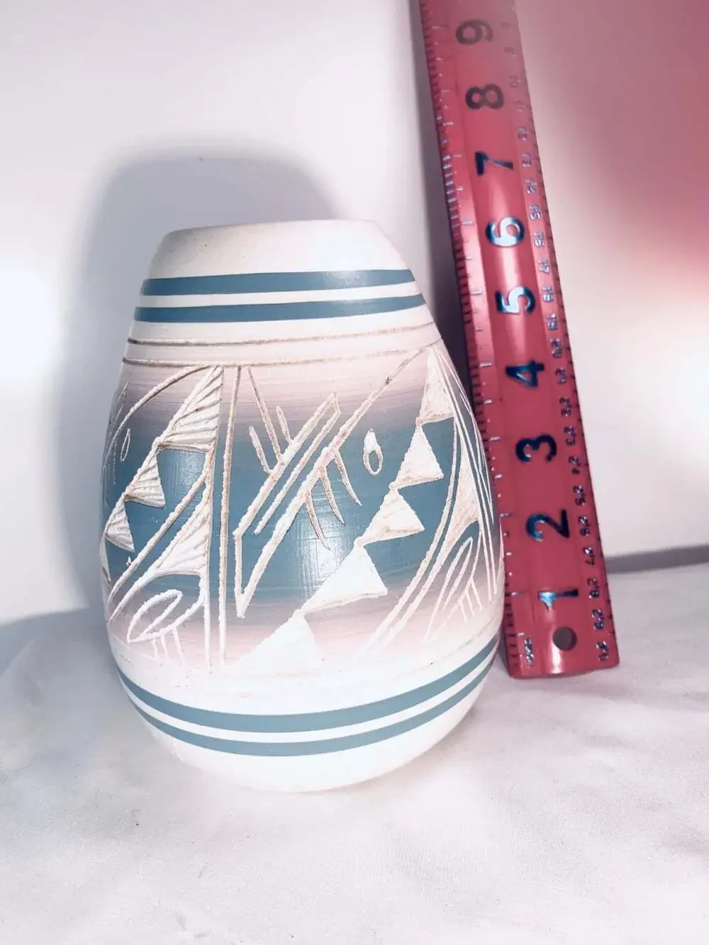 Navajo Pottery Pastel Signed